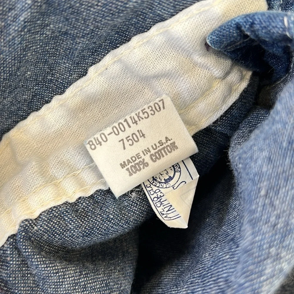 Oshkosh vintage denim footed overalls